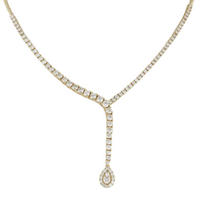 Gargantilla de Oro Amarillo con Diamantes