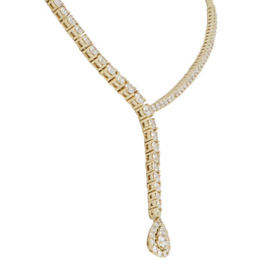 Gargantilla de Oro Amarillo con Diamantes - Imagen 2